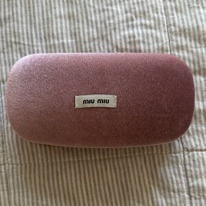 Miu Miu Dusty Pink Velvet Sunglasses glasses Case